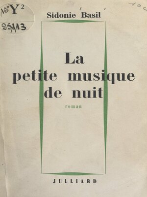 cover image of La petite musique de nuit
